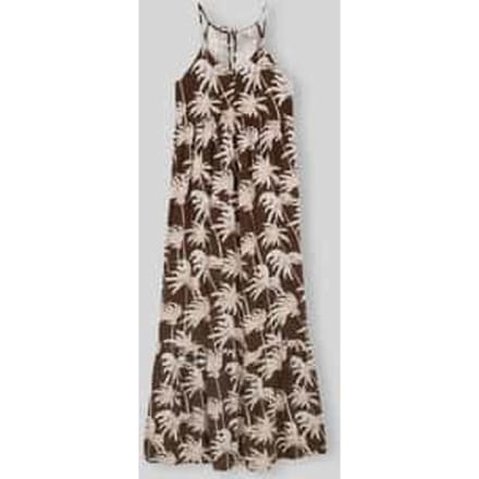 Vrijetijdsjurk van pure viscose met spaghettibandjes