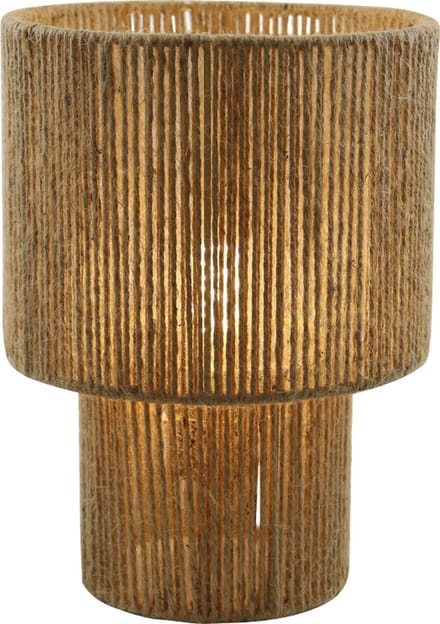 Olucia - SANNY - Tafellamp - Bruin / Zwart - Vorm: Rond