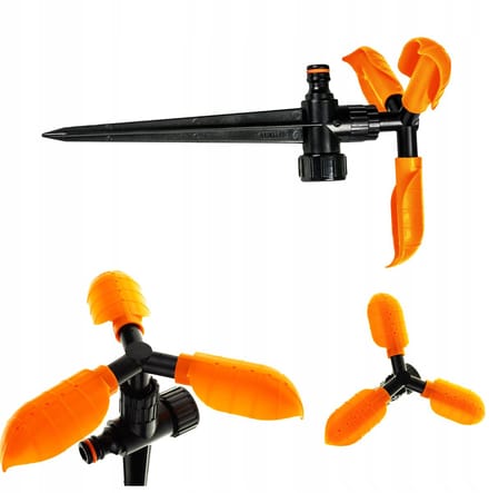 Bradas ECO-PW3325 3-armige Graszoden Sproeier, Insteek, Verstelbaar