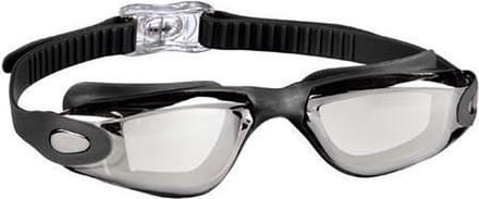 BECO Zwembril Santos Mirror - Unisex - Zwart/Zilver