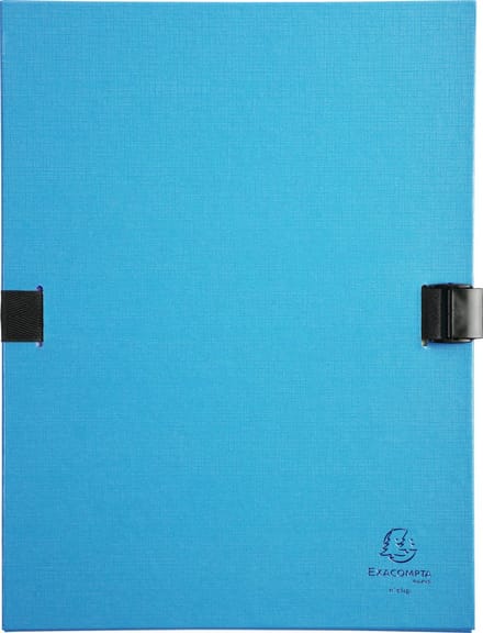 Exacompta 10x N'CLIP® Map uitrekbare rug en klep - Turkoois - 21507E