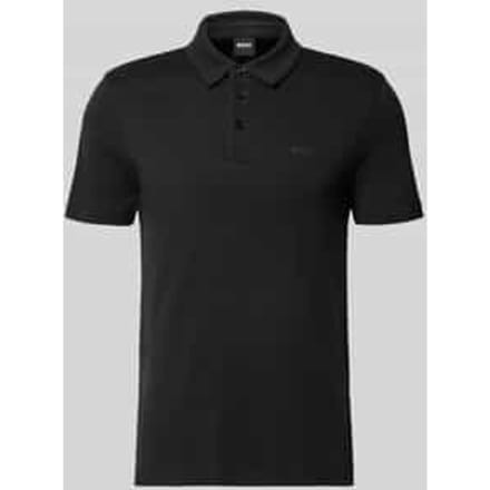 Poloshirt met merkopschrift