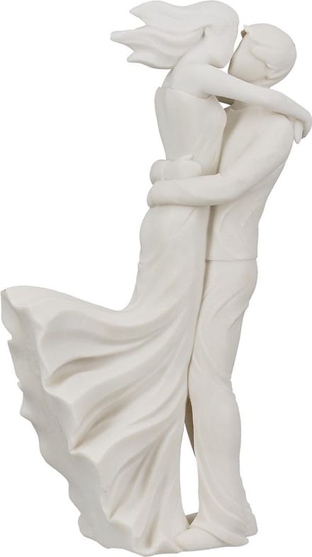 Liefde in de Wind by Rawa - Mijn echte liefde - 31 cm Hoog - Polyresin - Crème Wit