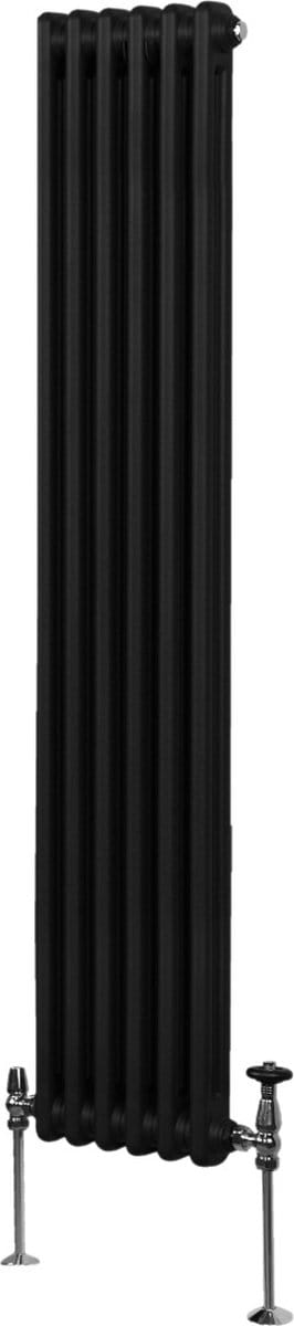 2-kolomsradiator - zwart - 1800x292 mm - 15 jaar garantie
