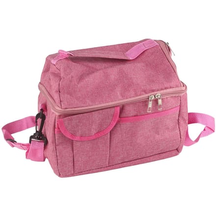 Rose Rood Moedermelk Koeltas Transporttas Waterdicht Groot Dubbellaags Isolatie Lunchbox Schouder pink