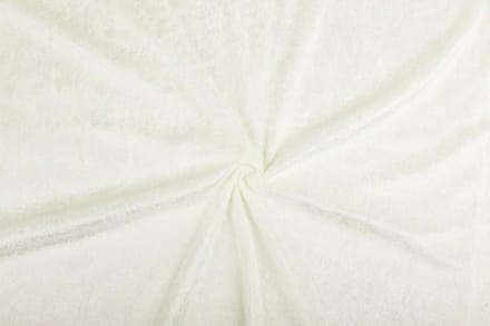 Velours de panne stof - Gebroken wit - 50 meter