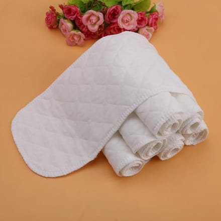 Wasbare luiers voor baby's - Set van 10 stuks, katoenen luiers met hoog absorptievermogen