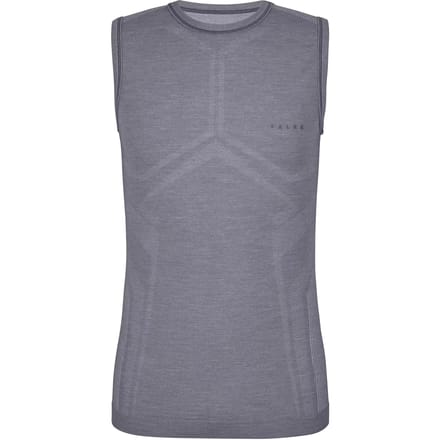 FALKE Wool-Tech Light warme en koude temperatur wol functioneel materiaal Top van onderlaag heren grijs - maat S