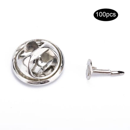 100 Stuks/Set Broche Sluiting Dasspelden Sieraden Bevindingen DIY Ambachten Maken Accessoire gray