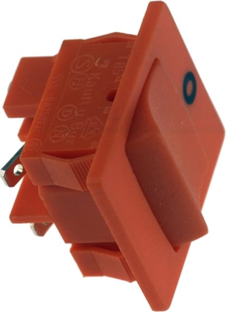 UNIVERSEEL - SCHAKELAAR 3 CONTACTEN 22X22 MM ORANJE -