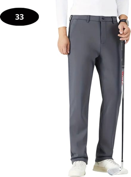 Nivard Golfbroek Heren - Golfkleding - Golfen - Golf Accessoires - Nette Pantalon - Grijs M/L - Maat 48/50