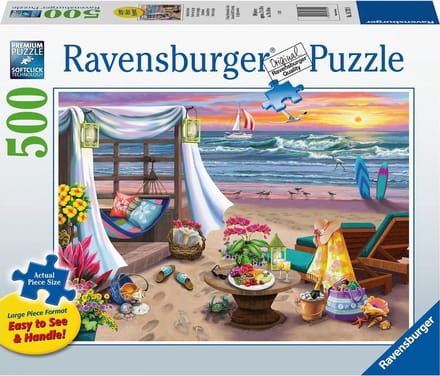 Ravensburger puzzel Strandavond - Legpuzzel - 500 stukjes