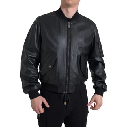 Leren Bomberjack Klassieke Stijl