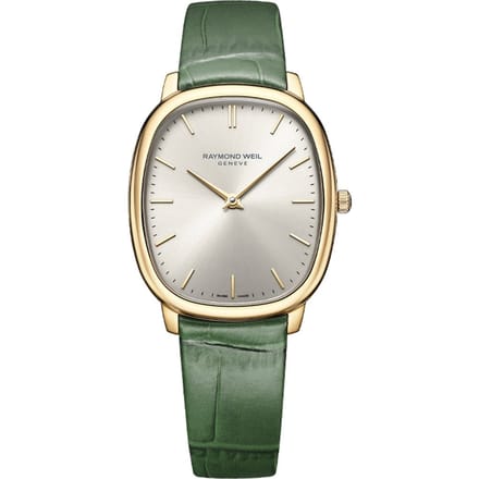 Raymond Weil Toccata 5280-PC-64001 Horloge - Leer - Groen - Ø 34.5 mm