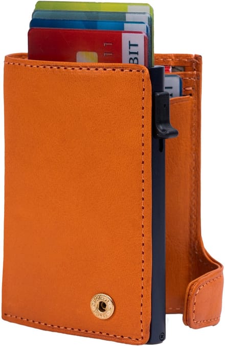 Tony Perotti - Kaarthouder met papier- en kleingeldvak - Oranje