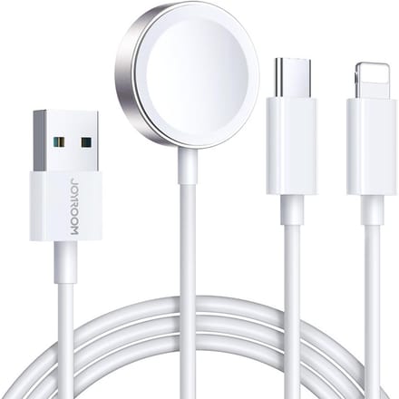 Joyroom Apple Watch Magnetic Charger S-IW008 Lightning + USB-C 5V 1.2m (White)