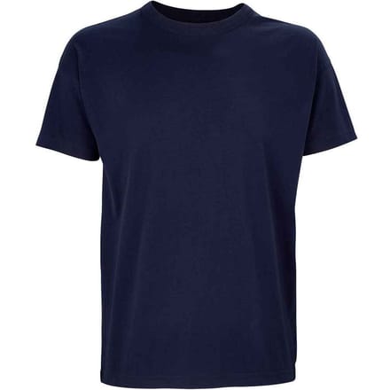 SOLS Heren Boxy Organic Oversized T-shirt (Franse marine)