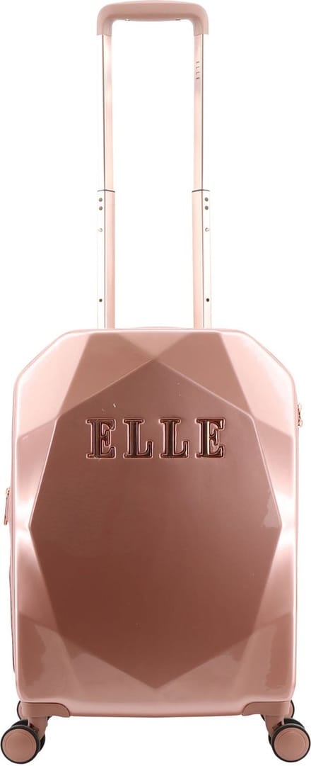 ELLE Diamond Harde Handbagage Koffer 56.5 cm - Small - Roségoud - Roségoud / Small