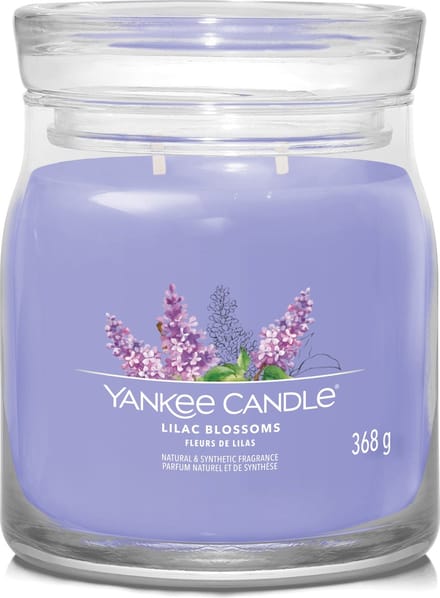 Yankee Candle - Lilac Blossoms Medium Geurkaars - 50 branduren - 2 lonten