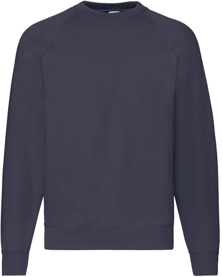Sweatshirt Fruit Of The Loom Classic Raglan Volwassen Blauw - S