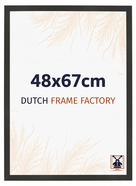Fotolijst 48x67 cm - MDF - Zwart Mat - Benno