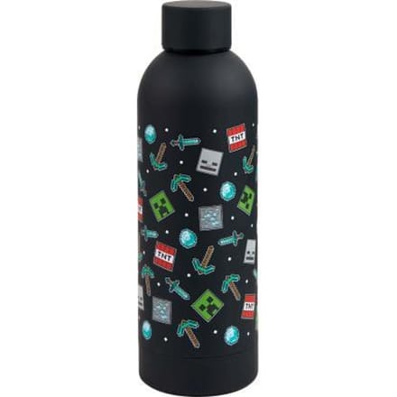 Minecraft Stainless Steel drinkfles soft touch 700ml Drinkflessen