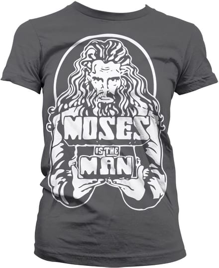 Hybris Dames T-shirt 'Moses Is The Man' Girly SH-5-15413-H10-8