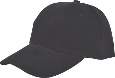 Benza - Luxe Turned Brushed Baseball Cap Baseballcap - Zwart