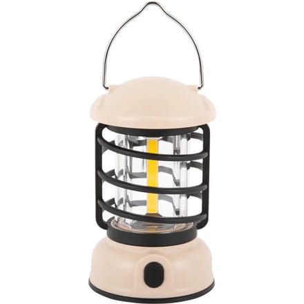 Leitmotiv Tafellamp Camping Lantern Led - Gebroken Wit - 8.5x8.5x15cm - Scandinavisch