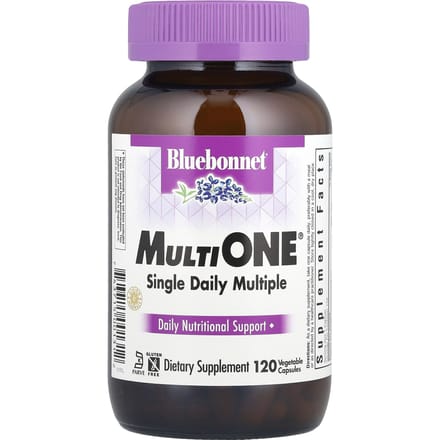 Bluebonnet Nutrition, Multi One, 1 tablet per dag complex, 120 plantaardige capsules