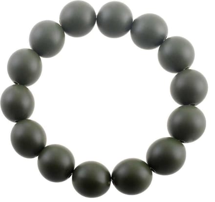 Behave Rekarmband 14mm bollen, 14-15cm polsomtrek, mat donker groen
