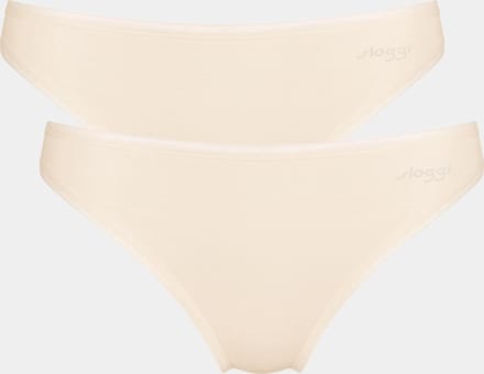 Sloggi dames Basic Tai GO organische slip 2-pack  -  Creme  - XS