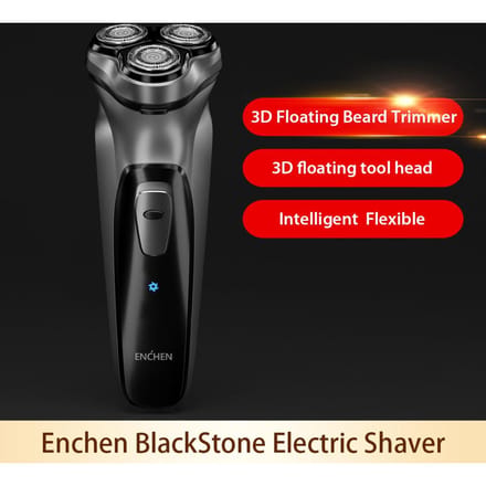 Youpin 3D Elektrisch Scheerapparaat Enchen BlackStone Elektrisch Scheerapparaat Wasbare Baardtrimmer voor mannen Oplaadbare scheerapparaat Machine gray