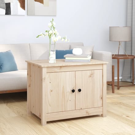 vidaXL - Salontafel - 71x49x55 - cm - massief - grenenhout