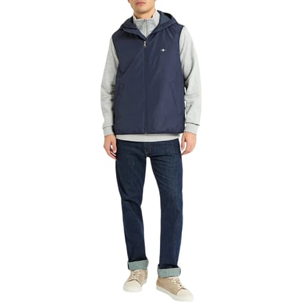 Gant Heren mouwloos gilet (Blauw)