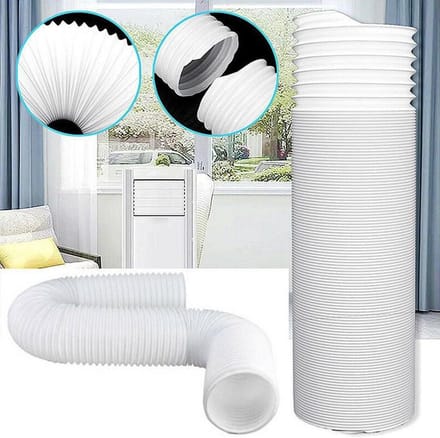 Flexibele PVC afvoerslang 150 mm - 2 m lang - voor airconditioning en drogers