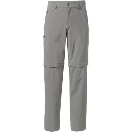 Vaude Farley Stretch Zip Off Ii Broek Grijs 52 / Short Man