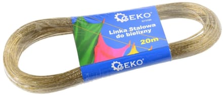 GEKO Stalen waslijn - Weerbestendig - 2,0 mm x 20 m