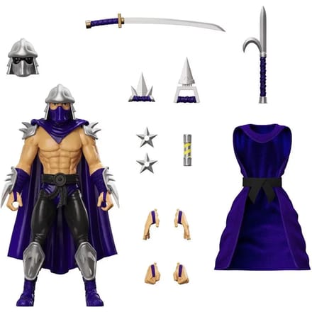 Teenage Mutant Ninja Turtles Ultimates Action Figure Shredder (Silver Armor) 18 cm