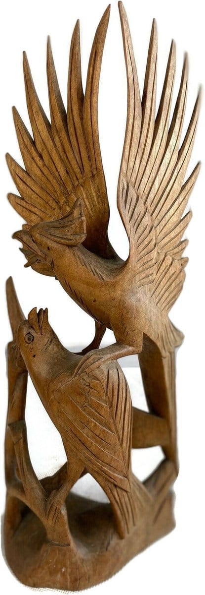 Handgemaakte houten vogels / Houten figuur / Indonesisch beeld