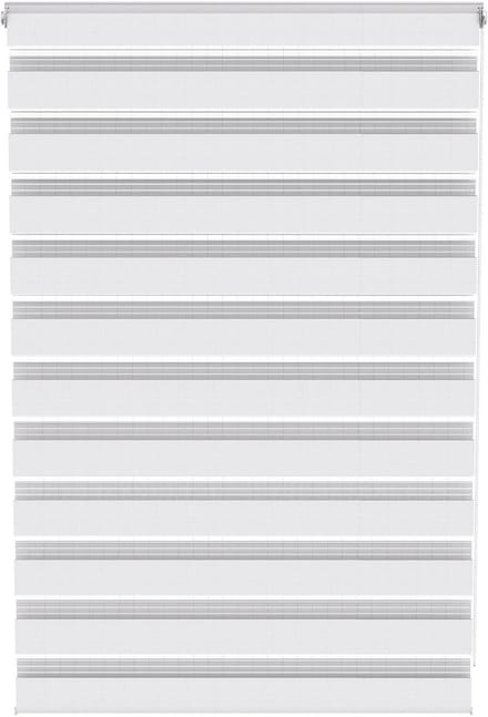 ACXIN Zebra Rollo Klemmfix - Zonder Boren - Lichtdoorlatend en Verduisterend - 100x150cm Wit
