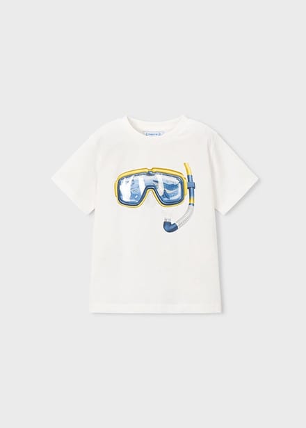 MAYORAL - Jongens t-shirt - Maat 92 - Jongens - wit -