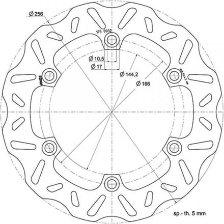 Disque de frein Polini pour Scooter Honda 400 Silver Wing Neuf
