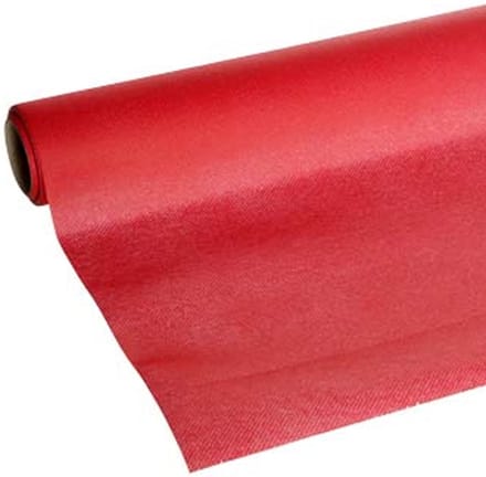 Cosy & Trendy Tafelloper - 2x - papier - rood - 480 x 40 cm