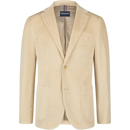 Bicolor stretch ribcord jasje Hechter Modern Fit