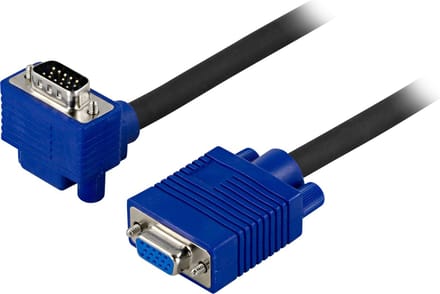 Deltaco RGB-9A 2m VGA (D-Sub) Blauw, Wit VGA kabel