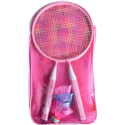 Kinderen Badminton Racket Set Basisschoolleerlingen Buitensport Badminton Racket Roze pink