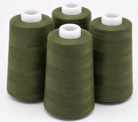 Polyester Overlockgaren – 4 Cones × 2700 m – Totaal 10.800 m – Kaki 290