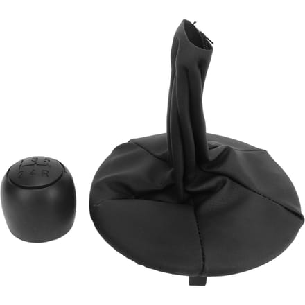 5 Versnellingen Handgeschakelde Versnellingspookknopkop met Gaiter Hoes 71775051 Vervanging voor FIAT PANDA 2003‑2012 black
