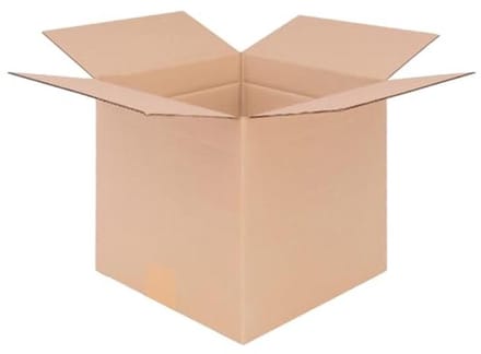 Vouwdozen - Verzenddozen Karton - Opslag en Verzending - Enkelgolf B-golf - 250x250x250mm - Bruin